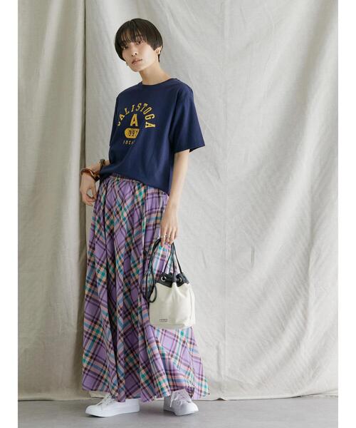 AMERICAN HOLIC(アメリカンホリック)の「バイオ加工ロゴカットプルオーバー(Tシャツ/カットソー・レディース・チャコールグレー/ネイビー/グレー系その他・L/M)」の9枚目の写真