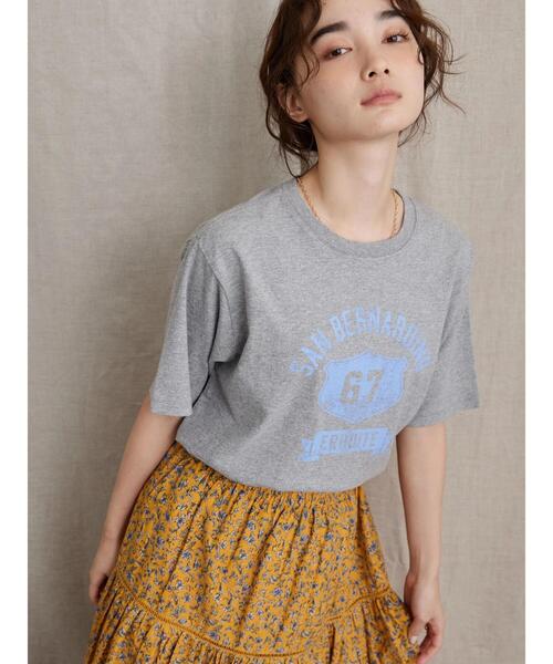 AMERICAN HOLIC(アメリカンホリック)の「バイオ加工ロゴカットプルオーバー(Tシャツ/カットソー・レディース・チャコールグレー/ネイビー/グレー系その他・L/M)」の14枚目の写真
