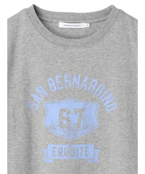 AMERICAN HOLIC(アメリカンホリック)の「バイオ加工ロゴカットプルオーバー(Tシャツ/カットソー・レディース・チャコールグレー/ネイビー/グレー系その他・L/M)」の21枚目の写真