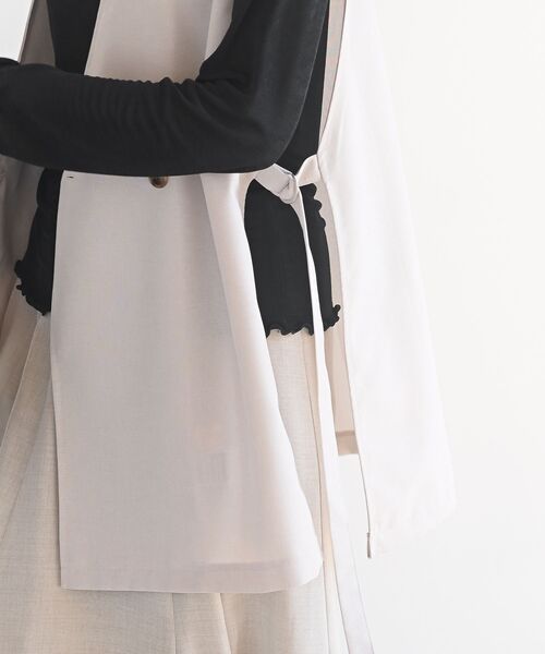 rps（アールピーエス）の「サイドベルトジレベスト（ベスト・レディース・ブラック/ベージュ系その他3/グレー系その他/アイボリー・フリー）」の12枚目の写真