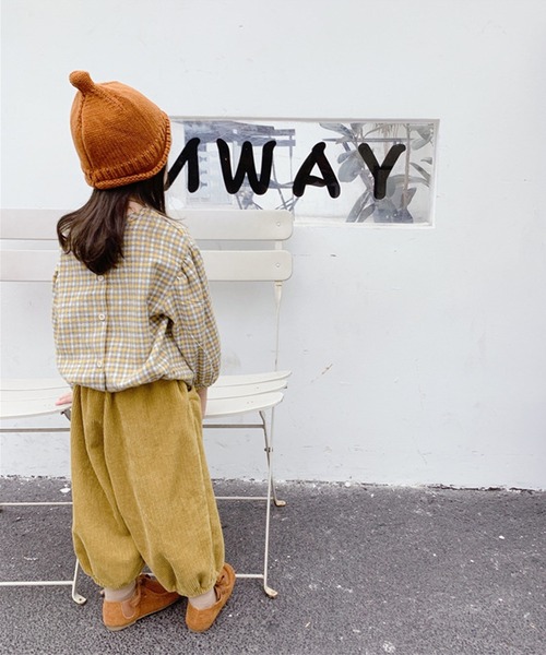 aimoha（アイモハ）の「aimoha-KIDS- 子供服コーデュロイ素材裾絞りパンツ（チノパンツ・キッズ・ベージュ/イエロー・90/100/110/120/80/130）」の6枚目の写真