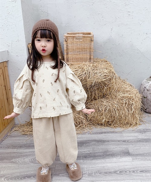 aimoha（アイモハ）の「aimoha-KIDS- 子供服コーデュロイ素材裾絞りパンツ（チノパンツ・キッズ・ベージュ/イエロー・90/100/110/120/80/130）」の14枚目の写真