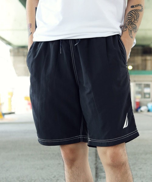 NAUTICA(ノーティカ)の「NAUTICA / ノーティカ 8" ELASTIC SOLID TRUNK - QUICK DRY 水陸両用 スイムパンツ ショートパンツ ハーフパンツ 水着(その他パンツ・メンズ・ホワイト/ブラック/ネイビー/レッド/イエロー/ブルー・MEDIUM/LARGE/X-LARGE)」の7枚目の写真