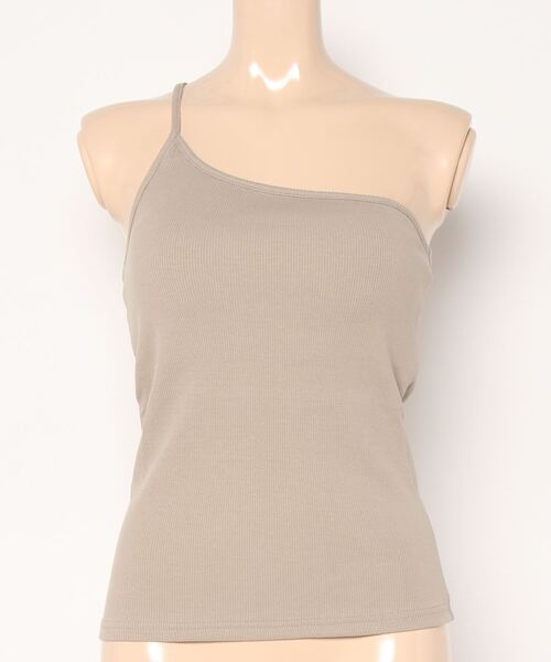 ikka（イッカ）の「テレコカップ付きワンショル（キャミソール・レディース・ベージュ/チャコールグレー/ピンク系その他・M/L）」の19枚目の写真