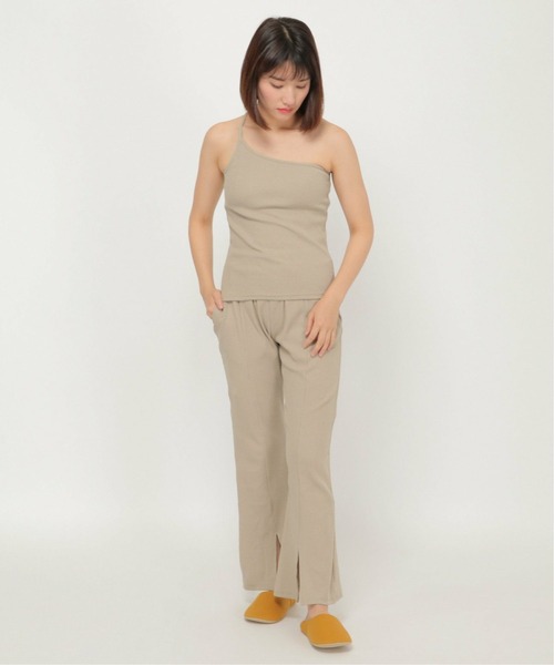 ikka（イッカ）の「テレコカップ付きワンショル（キャミソール・レディース・ベージュ/チャコールグレー/ピンク系その他・M/L）」の9枚目の写真