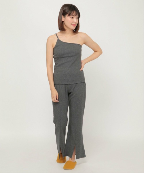 ikka（イッカ）の「テレコカップ付きワンショル（キャミソール・レディース・ベージュ/チャコールグレー/ピンク系その他・M/L）」の6枚目の写真