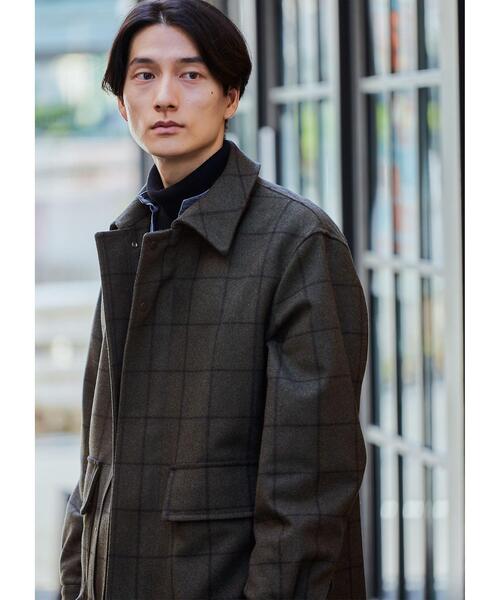 green label relaxing（グリーンレーベルリラクシング）の「BALLIS メルトン ロードジャケット ブルゾン（その他アウター・メンズ・ブラック/グレー/その他1・S/M/L/XL）」の6枚目の写真