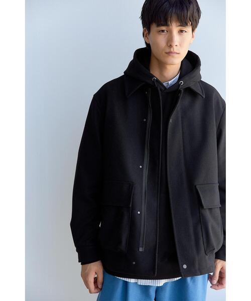 green label relaxing（グリーンレーベルリラクシング）の「BALLIS メルトン ロードジャケット ブルゾン（その他アウター・メンズ・ブラック/グレー/その他1・S/M/L/XL）」の9枚目の写真