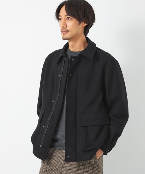 green label relaxing（グリーンレーベルリラクシング）の「BALLIS メルトン ロードジャケット ブルゾン（その他アウター・メンズ・ブラック/グレー/その他1・S/M/L/XL）」の10枚目の写真