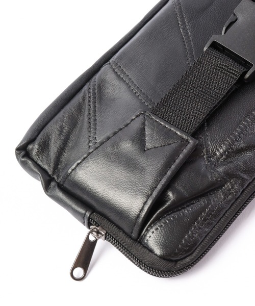 FUNALIVE(ファンアライブ)の「K SELECT LEATHER ボディ ウエストバッグ ポーチ(ボディバッグ/ウエストポーチ・メンズ・ブラック・FREE)」の12枚目の写真