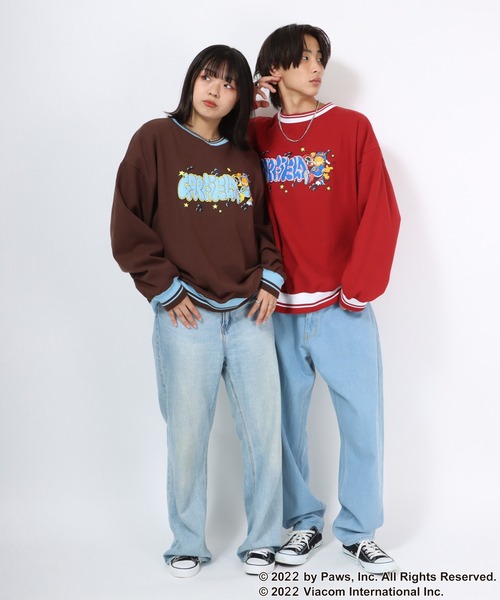 GARFIELD（ガーフィールド）キャラクター ロゴプリント リブライン