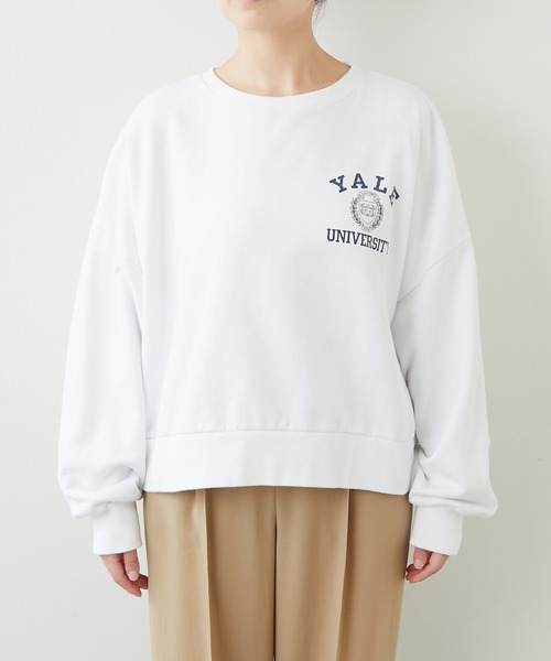 GALLARDAGALANTE(ガリャルダガランテ)の「ドルマンショートロゴスェット【オンラインストア限定商品】(スウェット・レディース・ネイビー/オフホワイト・FREE)」の14枚目の写真