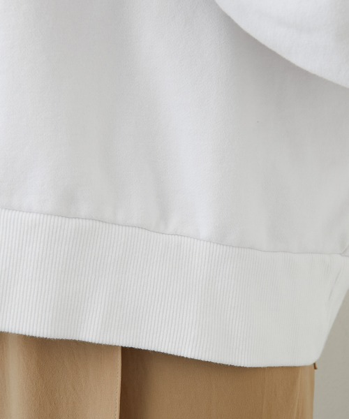 GALLARDAGALANTE(ガリャルダガランテ)の「ドルマンショートロゴスェット【オンラインストア限定商品】(スウェット・レディース・ネイビー/オフホワイト・FREE)」の19枚目の写真