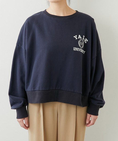 GALLARDAGALANTE(ガリャルダガランテ)の「ドルマンショートロゴスェット【オンラインストア限定商品】(スウェット・レディース・ネイビー/オフホワイト・FREE)」の22枚目の写真