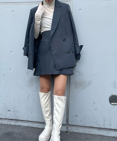 FREE'S MART（フリーズマート）の「ストレッチロングブーツ（ブーツ・レディース・ホワイト/ブラック・SMALL/MEDIUM）」の14枚目の写真