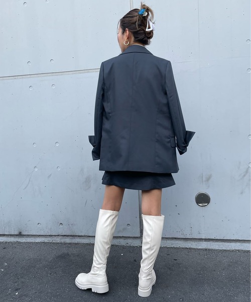 FREE'S MART（フリーズマート）の「ストレッチロングブーツ（ブーツ・レディース・ホワイト/ブラック・SMALL/MEDIUM）」の16枚目の写真