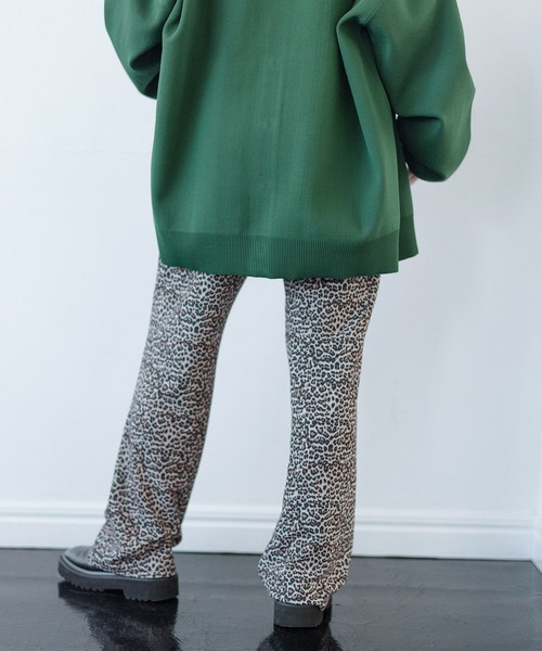 PBLIM（ページボーイリム）の「PAGEBOYLIM/イージーストレートパンツ（スラックス・レディース・パープル/オレンジ/レオパード・FREE）」の12枚目の写真