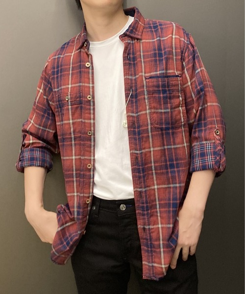Scotch&soda チェック柄ネルシャツ （ネルチェックシャツ(トップス 