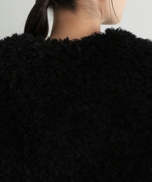 mysty woman(ミスティウーマン)の「エコファーベスト 123272(その他アウター・レディース・アイボリー/ブラック/モカ/ベージュ系その他・FREE)」の16枚目の写真