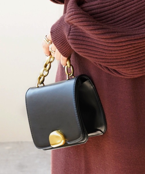 IAMUSE（アイアミューズ）の「ゴールドチェーンミニバッグ S0761