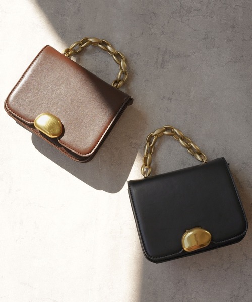 IAMUSE（アイアミューズ）の「ゴールドチェーンミニバッグ S0761