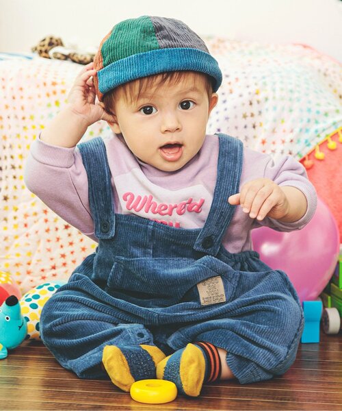 BREEZE（ブリーズ）の「ベビーカラーサロペット（その他ベビーウェア・キッズ・イエロー/チャコール/パープル/ブラウン/ブルー・80/70）」の3枚目の写真