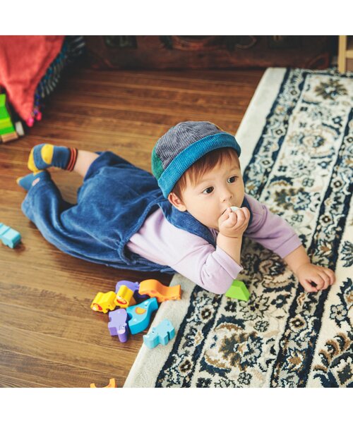 BREEZE（ブリーズ）の「ベビーカラーサロペット（その他ベビーウェア・キッズ・イエロー/チャコール/パープル/ブラウン/ブルー・80/70）」の7枚目の写真