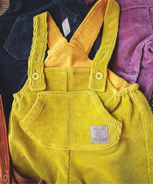 BREEZE（ブリーズ）の「ベビーカラーサロペット（その他ベビーウェア・キッズ・イエロー/チャコール/パープル/ブラウン/ブルー・80/70）」の12枚目の写真