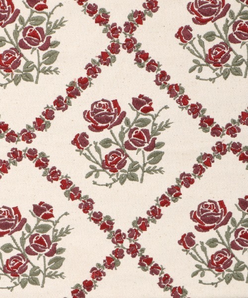 axes femme POETIQUE（アクシーズファムポエティック）の「ローズ刺繍レトロトートバッグ（トートバッグ・レディース・ワイン/グリーン・FREE）」の7枚目の写真