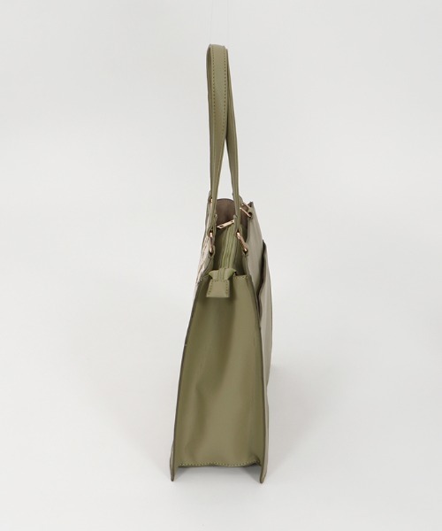 axes femme POETIQUE（アクシーズファムポエティック）の「ローズ刺繍レトロトートバッグ（トートバッグ・レディース・ワイン/グリーン・FREE）」の13枚目の写真