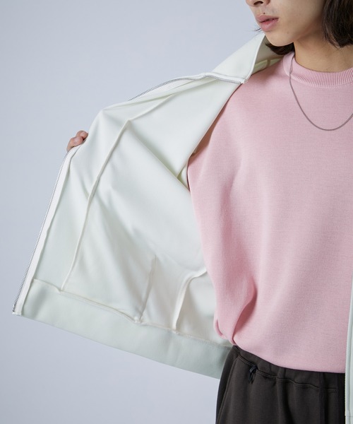 CITY TOKYO（シティトウキョウ）の「【洗える】TOKYOパーフェクショントラックジャケット（ブルゾン・メンズ・ホワイト/ネイビー/パープル/ライトグレー/ブラウン・1/2）」の15枚目の写真