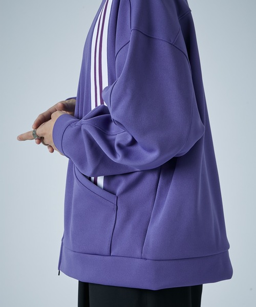 CITY TOKYO（シティトウキョウ）の「【洗える】TOKYOパーフェクショントラックジャケット（ブルゾン・メンズ・ホワイト/ネイビー/パープル/ライトグレー/ブラウン・1/2）」の10枚目の写真