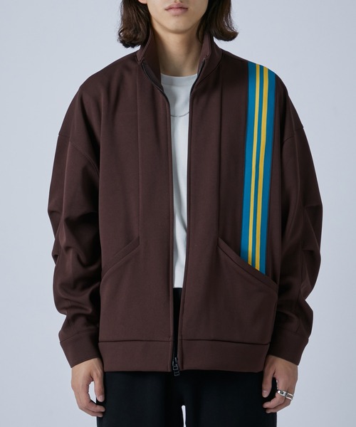 CITY TOKYO（シティトウキョウ）の「【洗える】TOKYOパーフェクショントラックジャケット（ブルゾン・メンズ・ホワイト/ネイビー/パープル/ライトグレー/ブラウン・1/2）」の12枚目の写真