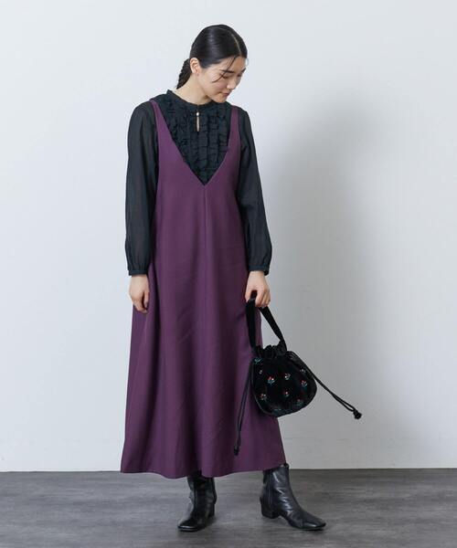 ADIEU TRISTESSE(アデュートリステス)の「ベリー刺繍まんまる巾着バッグ(その他・レディース・ブラック/グレー系その他・FREE)」の7枚目の写真