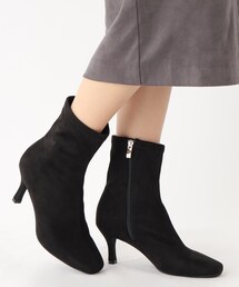 index | ストレッチフェイクスウェードブーツ(ブーツ)