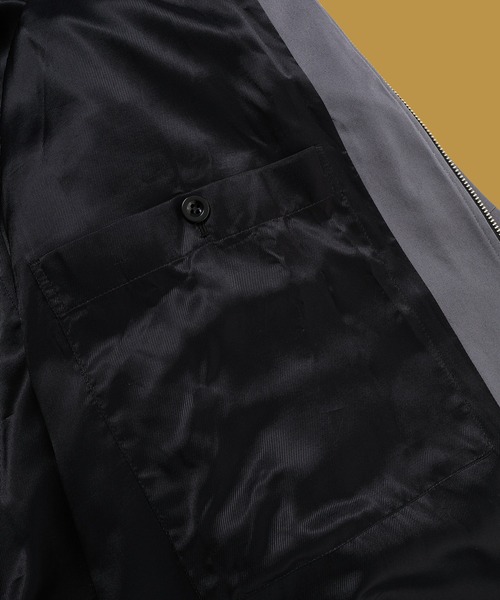 Omar Afridi（オマールアフリディ）の「POSTIN DRAWN COAT（ステンカラーコート・メンズ・グレー系その他・46/48）」の5枚目の写真