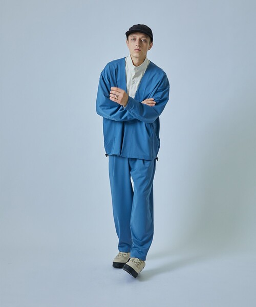 CITY TOKYO（シティトウキョウ）の「WRAPUPワイドテーパードスラックス（スラックス・メンズ・ブラック/ブルー/ブラウン・1/2/3）」の16枚目の写真