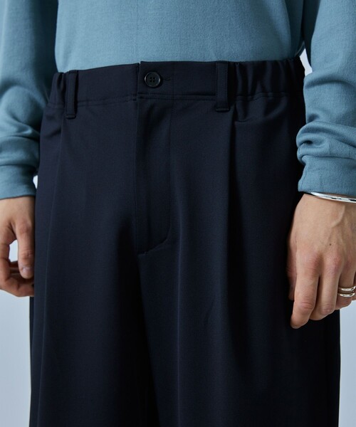 CITY TOKYO（シティトウキョウ）の「WRAPUPワイドテーパードスラックス（スラックス・メンズ・ブラック/ブルー/ブラウン・1/2/3）」の9枚目の写真