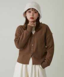 Vネックニットカーディガン