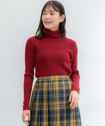 Honeys | あったかリブ編タートル(ニット/セーター)