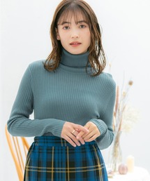 Honeys | あったかリブ編タートル(ニット/セーター)