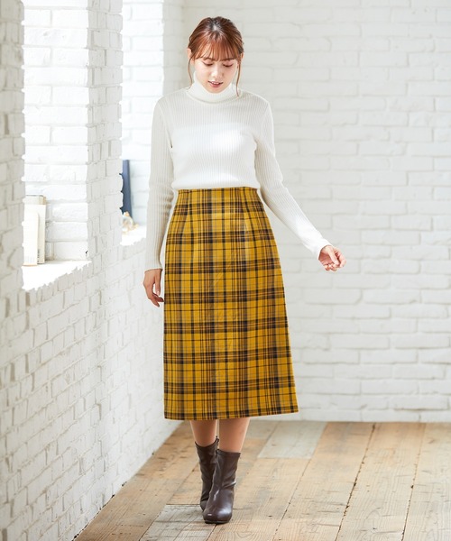 Honeys（ハニーズ）の「あったかリブ編タートル（ニット/セーター・レディース・ピンク/ブラウン/ブラック/ベージュ/アイボリー/パープル/レッド/グリーン/ターコイズブルー・LL/S/M/L）」の10枚目の写真