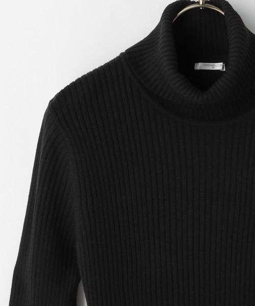 Honeys（ハニーズ）の「あったかリブ編タートル（ニット/セーター・レディース・ピンク/ブラウン/ブラック/ベージュ/アイボリー/パープル/レッド/グリーン/ターコイズブルー・LL/S/M/L）」の19枚目の写真