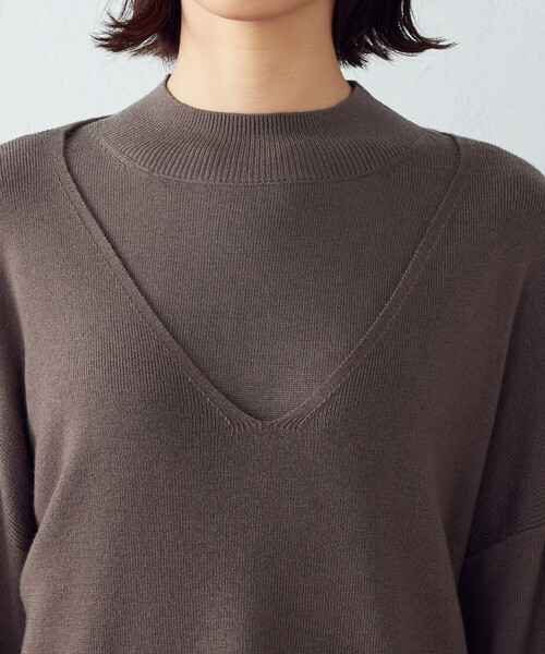 【セットアップ対応】Ｖネックニット