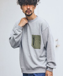 URBAN RESEARCH Sonny Label | 布帛ポケット切替スウェットプルオーバー(スウェット)