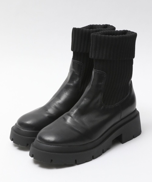PAGEBOY(ページボーイ)の「ニットソックスブーツ(ブーツ・レディース・ブラック/オフホワイト・M/L)」の16枚目の写真