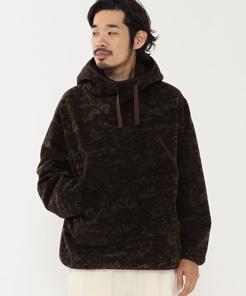 BEAMS PLUS（ビームスプラス）の「BEAMS PLUS / フリース カモフラージュプリント ミリタリー スモック（ブルゾン・メンズ・オリーブ/ネイビー・S/M/L/XL）」の3枚目の写真