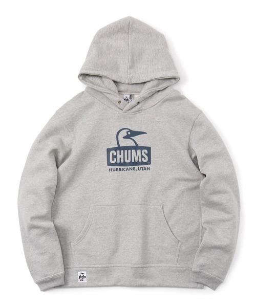 CHUMS（チャムス）の「CHUMS/チャムス オーバーサイズ ブービーパーカー/裏起毛 ワンポイント プリントロゴフーディ/プルオーバーパーカー/Booby Face Pullover Parka CH00-1303（パーカー・メンズ・グレー/ブラック/グリーン/レッド/ホワイト・XL/L/M）」の4枚目の写真
