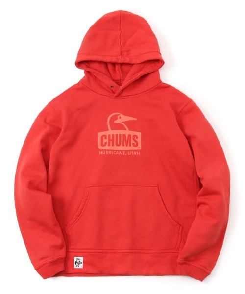 CHUMS（チャムス）の「CHUMS/チャムス オーバーサイズ ブービーパーカー/裏起毛 ワンポイント プリントロゴフーディ/プルオーバーパーカー/Booby Face Pullover Parka CH00-1303（パーカー・メンズ・グレー/ブラック/グリーン/レッド/ホワイト・XL/L/M）」の5枚目の写真