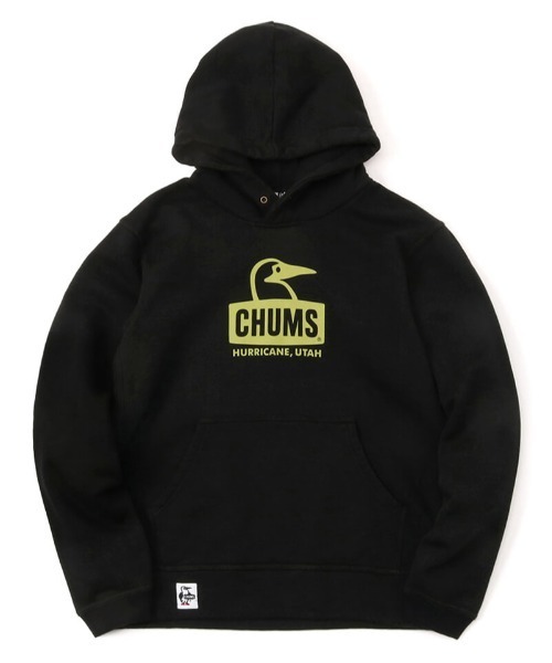 CHUMS（チャムス）の「CHUMS/チャムス オーバーサイズ ブービーパーカー/裏起毛 ワンポイント プリントロゴフーディ/プルオーバーパーカー/Booby Face Pullover Parka CH00-1303（パーカー・メンズ・グレー/ブラック/グリーン/レッド/ホワイト・XL/L/M）」の3枚目の写真